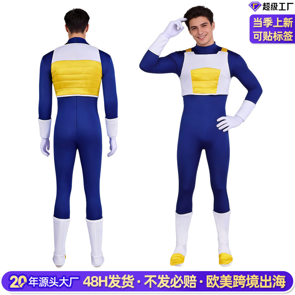 Combinaison Cosplay Vegeta Super Saiyan Adulte - vue 3