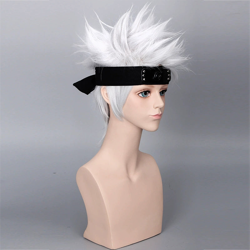 Perruque Cosplay Kakashi Ninja - vue 3