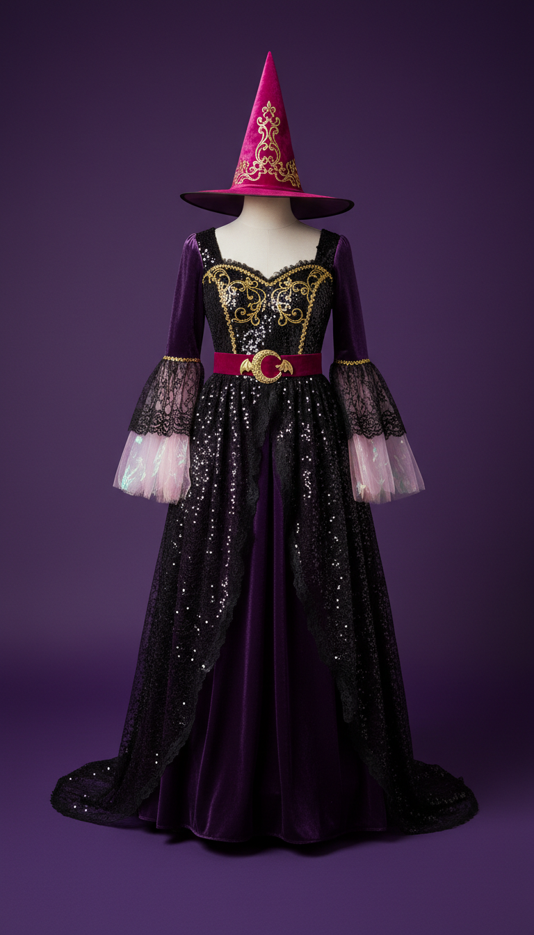 Robe de Sorcière Lune Noire